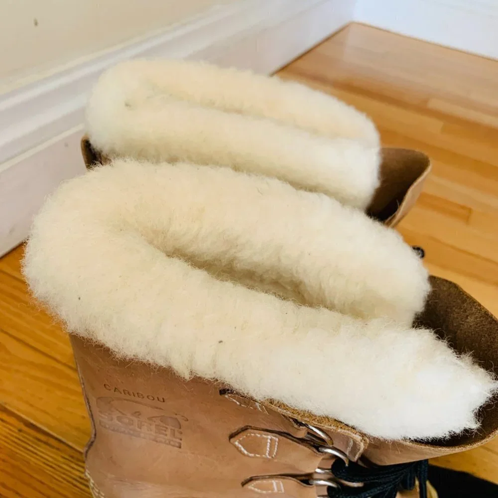 Sorel Caribou Vintage Kaufman Canada VNC Men's Size 9 Lined Hard Weather Boots